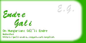 endre gali business card